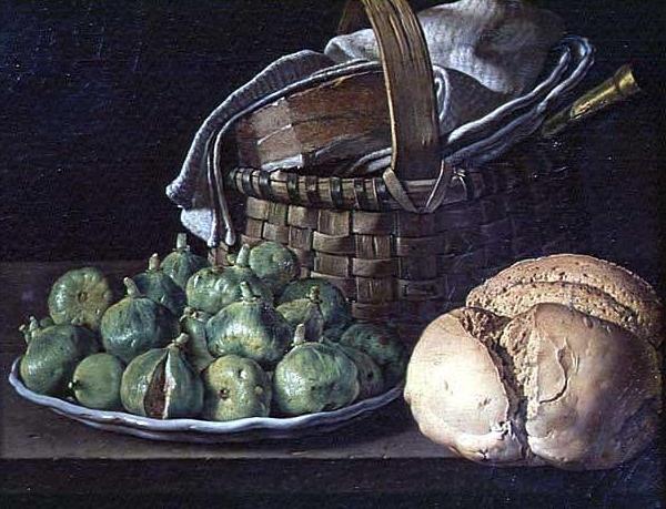 Luis Egidio Melendez Still Life With Figs oil painting image